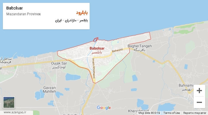 دهستان بابلرود بر روی نقشه