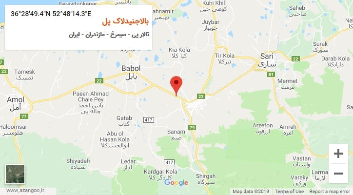 روستای بالاجنیدلاک پل بر روی نقشه