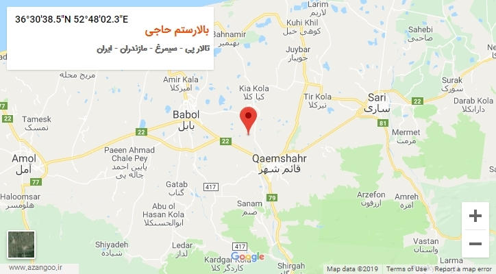 روستای بالارستم حاجی بر روی نقشه