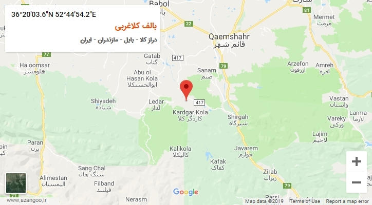 روستای بالف کلاغربی بر روی نقشه