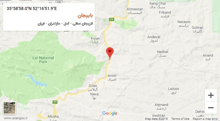 روستای باییجان بر روی نقشه