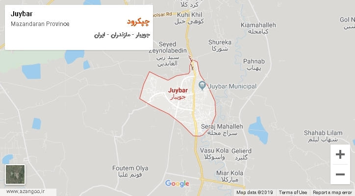 دهستان چپکرود بر روی نقشه