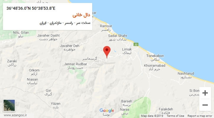 روستای دال خانی بر روی نقشه