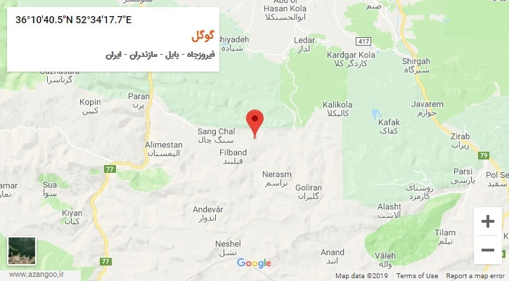 روستای گوگل بر روی نقشه