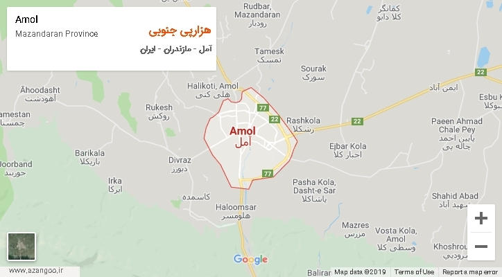 دهستان هزارپی جنوبی بر روی نقشه