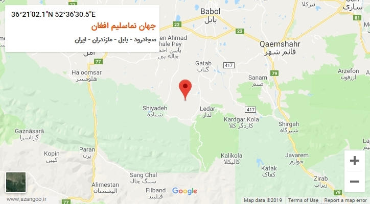 روستای جهان نماسلیم افغان بر روی نقشه