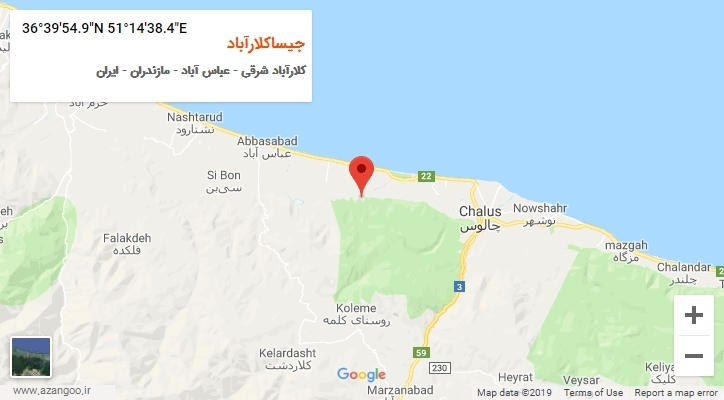 روستای جیساکلارآباد بر روی نقشه