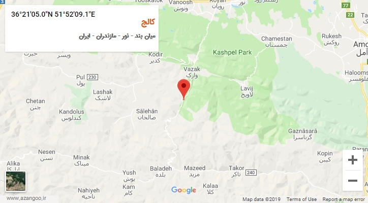 روستای کالج بر روی نقشه