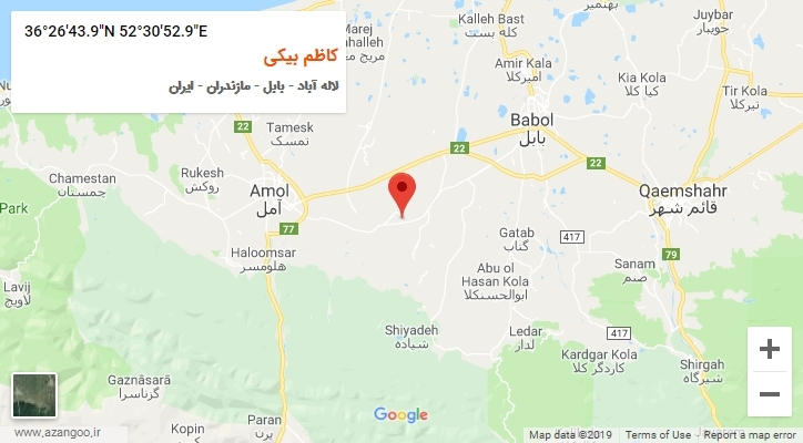 روستای کاظم بیکی بر روی نقشه