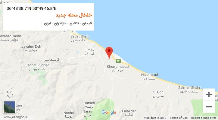 روستای خلخال محله جدید بر روی نقشه