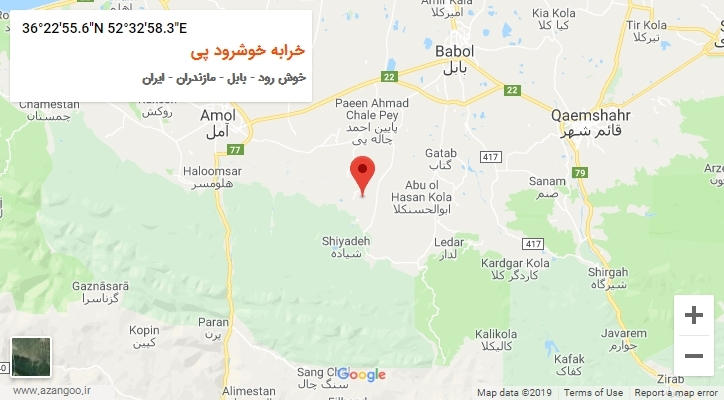 روستای خرابه خوشرود پی بر روی نقشه