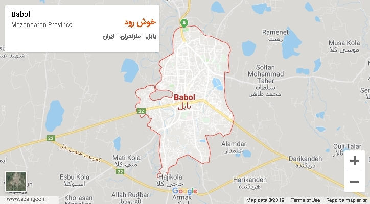 دهستان خوش رود بر روی نقشه