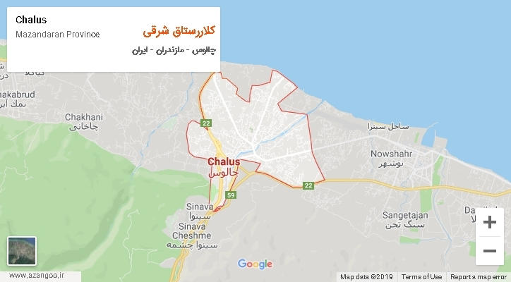 دهستان کلاررستاق شرقی بر روی نقشه