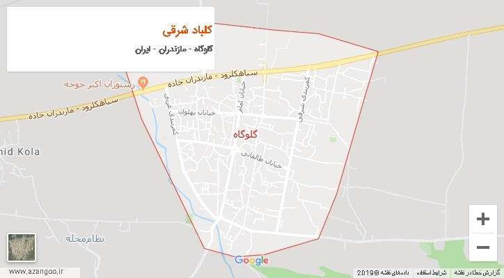 دهستان کلباد شرقی بر روی نقشه