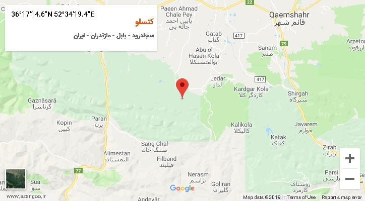روستای کنسلو بر روی نقشه