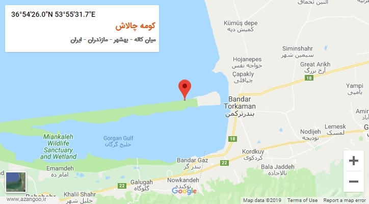 روستای کومه چالاش بر روی نقشه