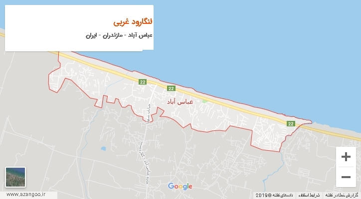 دهستان لنگارود غربی بر روی نقشه