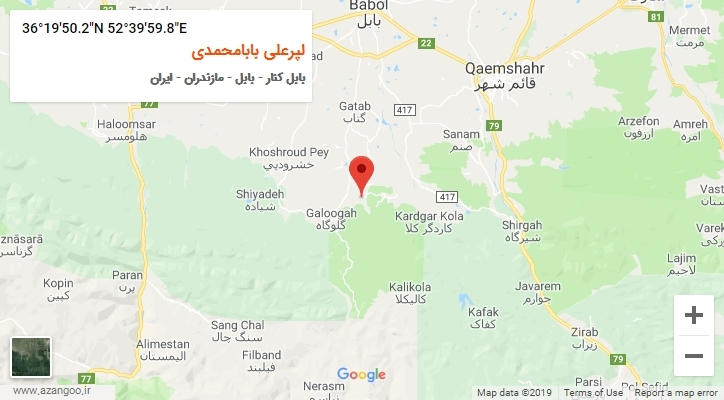 روستای لپرعلی بابامحمدی بر روی نقشه