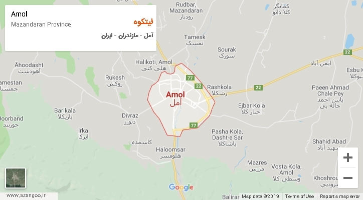 دهستان لیتکوه بر روی نقشه