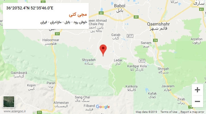 روستای مجی کتی بر روی نقشه
