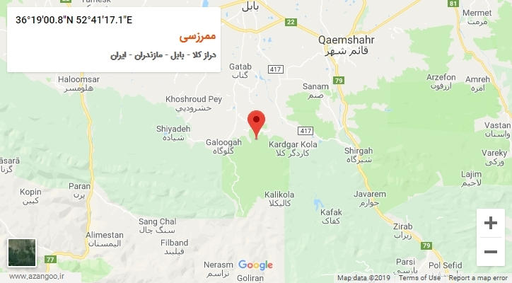 روستای ممرزسی بر روی نقشه
