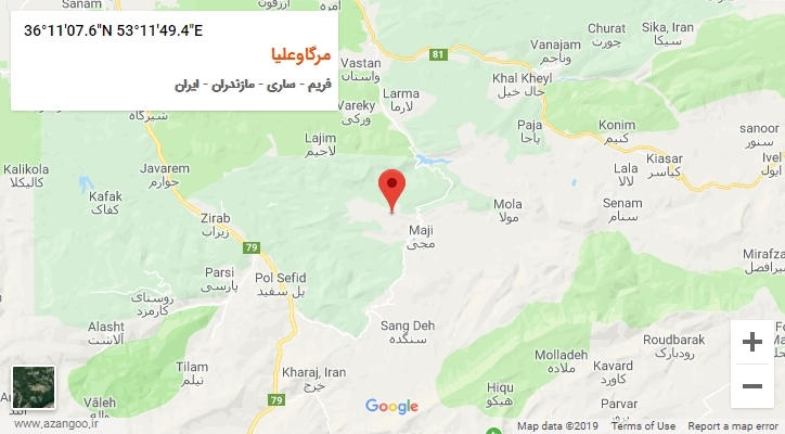 روستای مرگاوعلیا بر روی نقشه