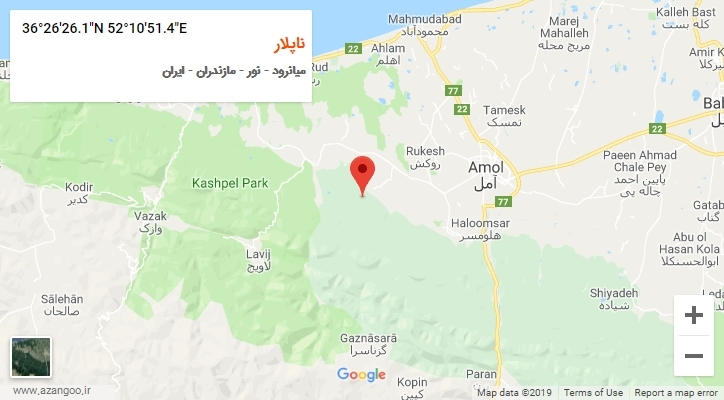 روستای ناپلار بر روی نقشه