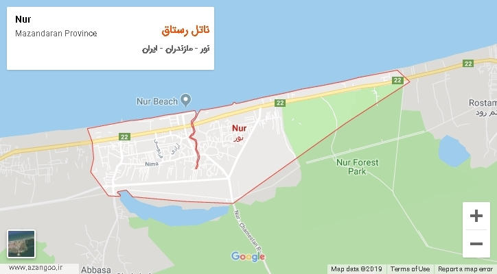 دهستان ناتل رستاق بر روی نقشه