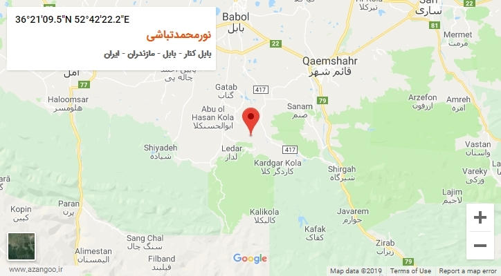 روستای نورمحمدتباشی بر روی نقشه
