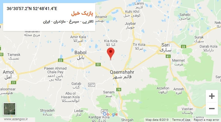 روستای پازیک خیل بر روی نقشه