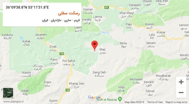 روستای رسکت سفلی بر روی نقشه