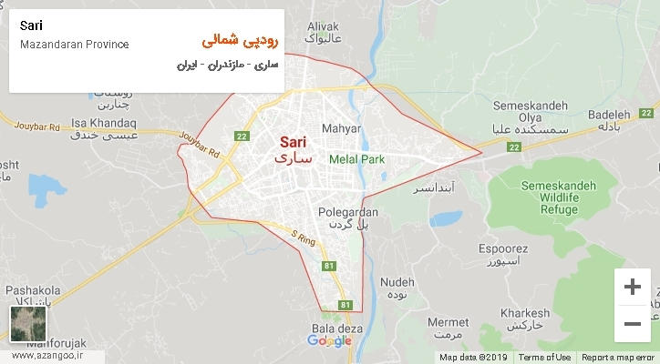 دهستان رودپی شمالی بر روی نقشه