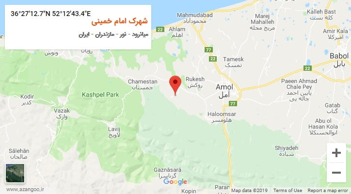 روستای شهرک امام خمینی بر روی نقشه