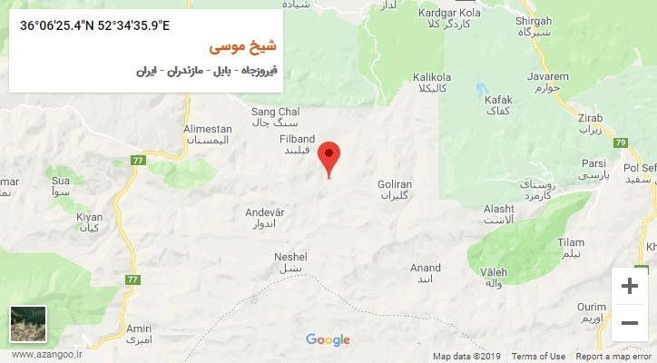 روستای شیخ موسی بر روی نقشه