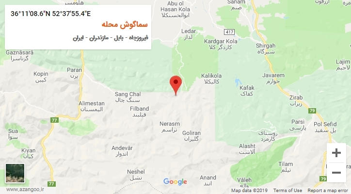 روستای سماگوش محله بر روی نقشه