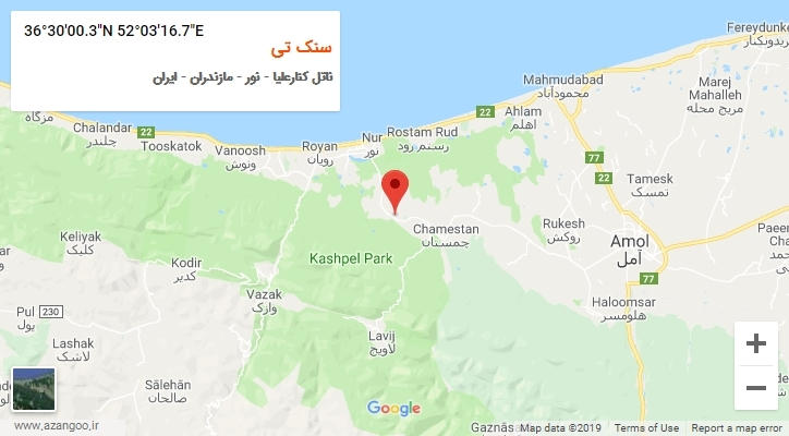 روستای سنک تی بر روی نقشه