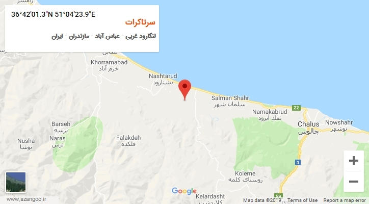 روستای سرتاکرات بر روی نقشه