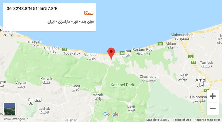 روستای تسکا بر روی نقشه