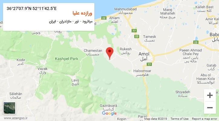 روستای ورازده علیا بر روی نقشه