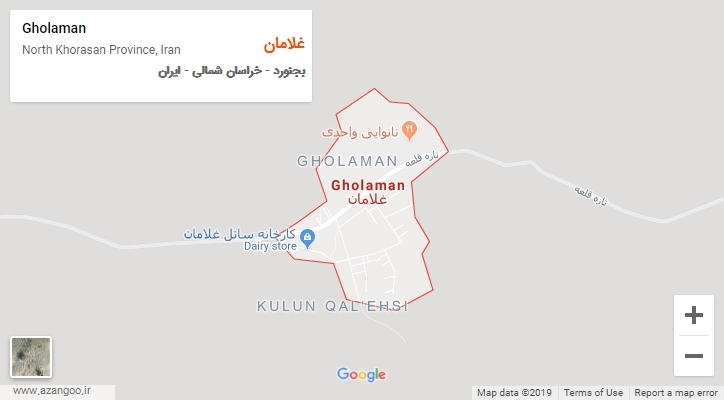 شهر غلامان بر روی نقشه