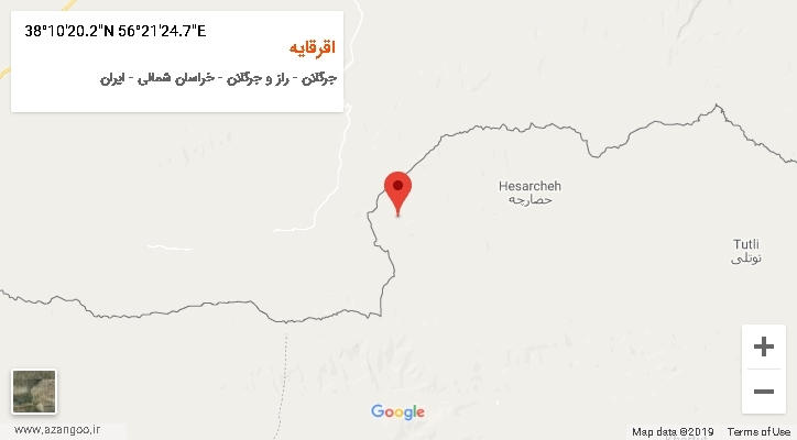 روستای اقرقایه بر روی نقشه