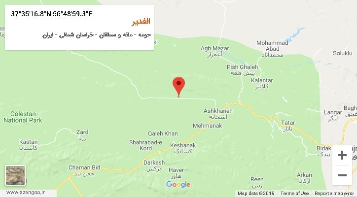 روستای الغدیر بر روی نقشه