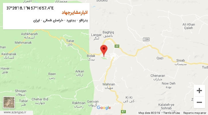روستای انبارعشایرجهاد بر روی نقشه
