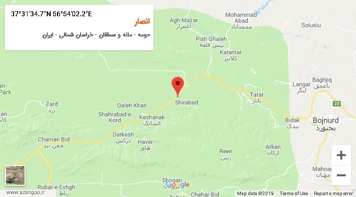 روستای انصار بر روی نقشه