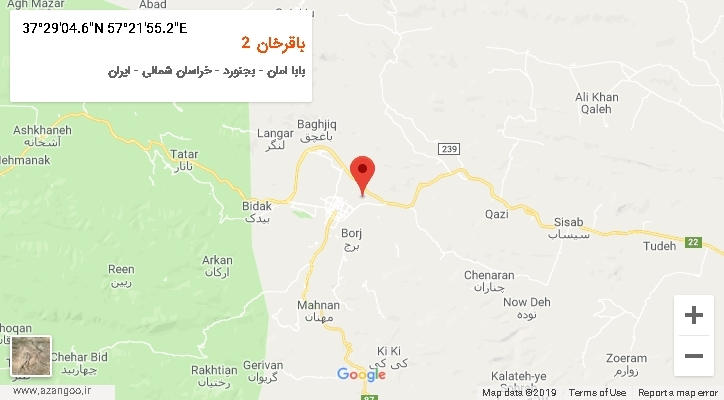 روستای باقرخان 2 بر روی نقشه