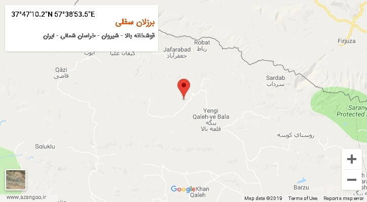 روستای برزلان سفلی بر روی نقشه
