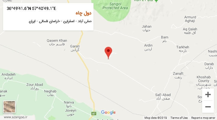 روستای دول چاه بر روی نقشه