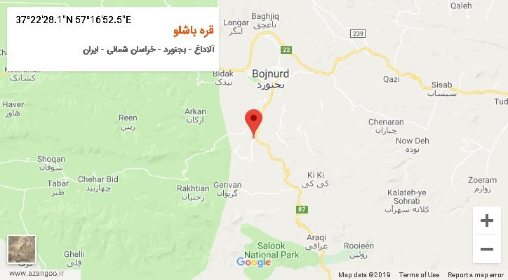روستای قره باشلو بر روی نقشه