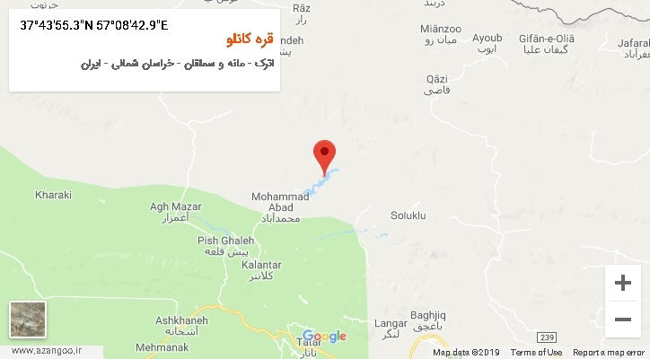 روستای قره کانلو بر روی نقشه