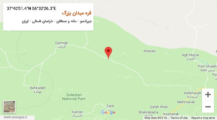 روستای قره میدان بزرگ بر روی نقشه